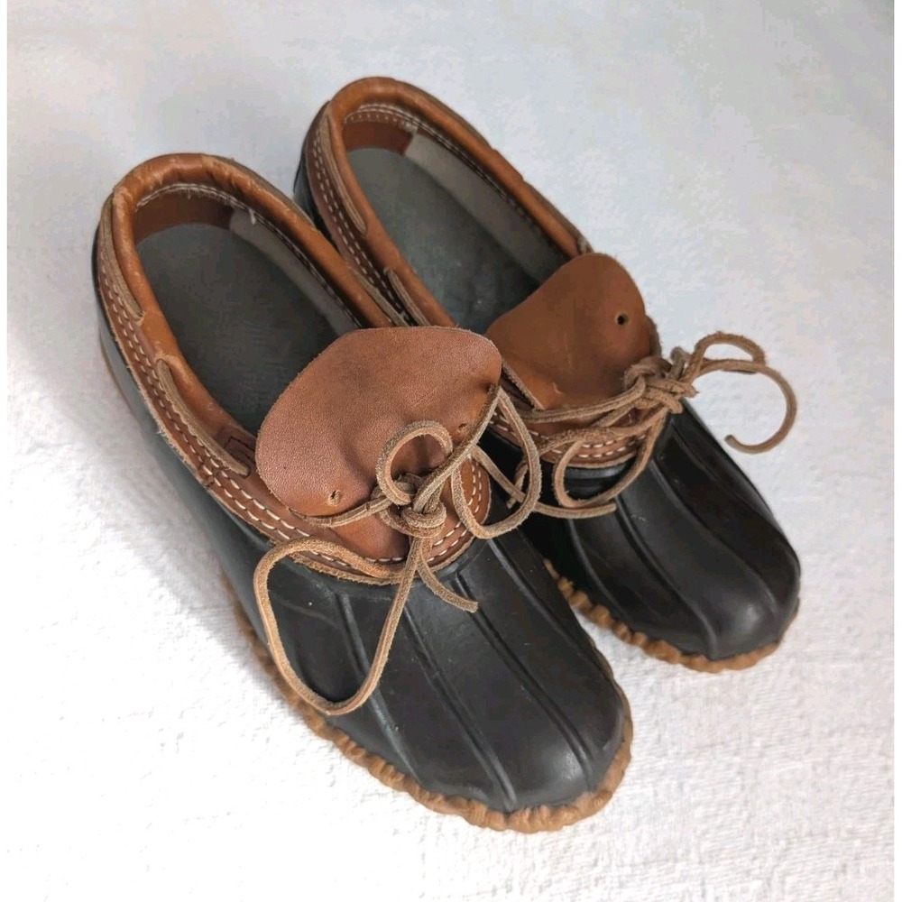 LL Bean Classic Women's Duck Boots Ankle Rain Boots Made in USA
